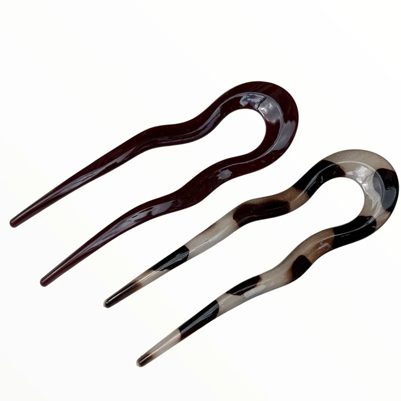 Hairpin Easy Fit set bruin 2 stuks ideale haarspelden voor langer haar!