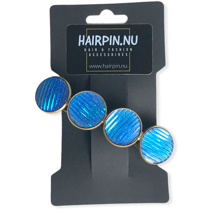 Haarspeld Color Hairclip shine blauw XL-0117.26