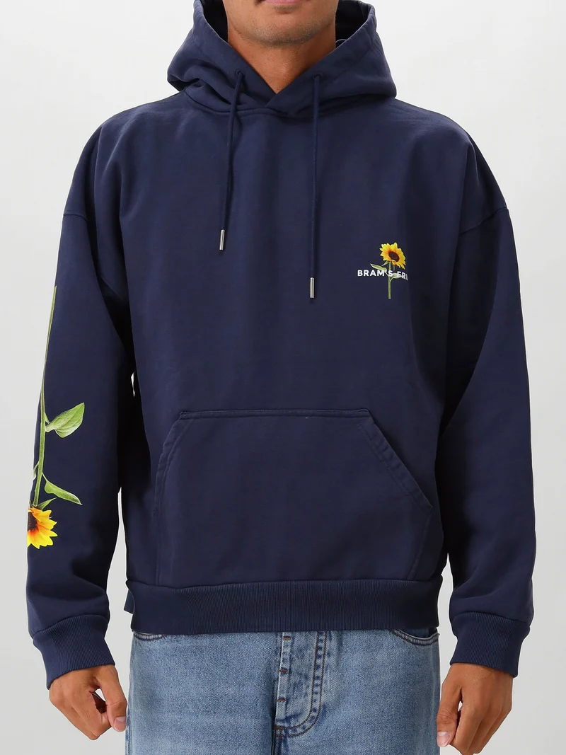 Brams Fruit Hoodie Blauw Sunflower