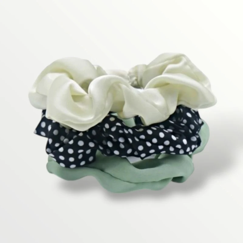 Scrunchie combi set 3 stuks
