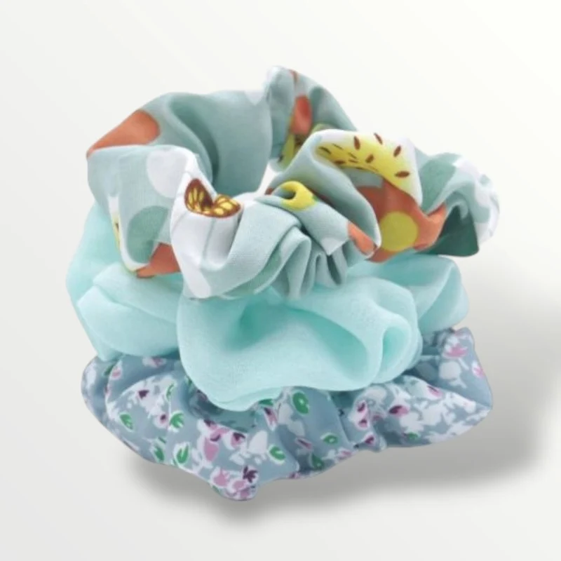 Scrunchie combi set 3 stuks