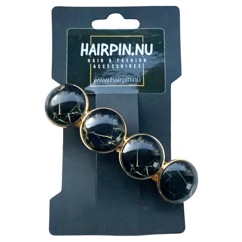 Haarspeld Color Hairclip zwart goud XL-035.25