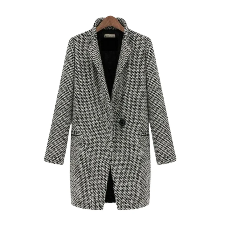 Dames Winterjas Pootjesmotief Stijl