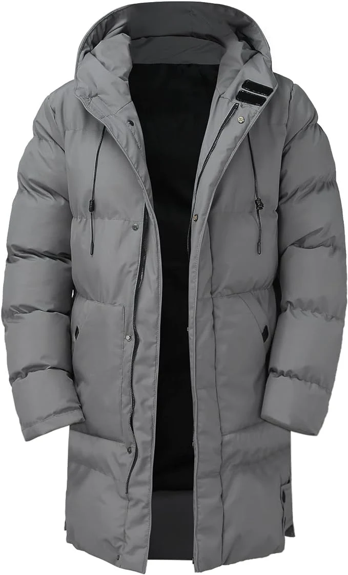 Heren Winterjas Dikke Stijlvolle Polyester Mix voor Comfort en Warmte