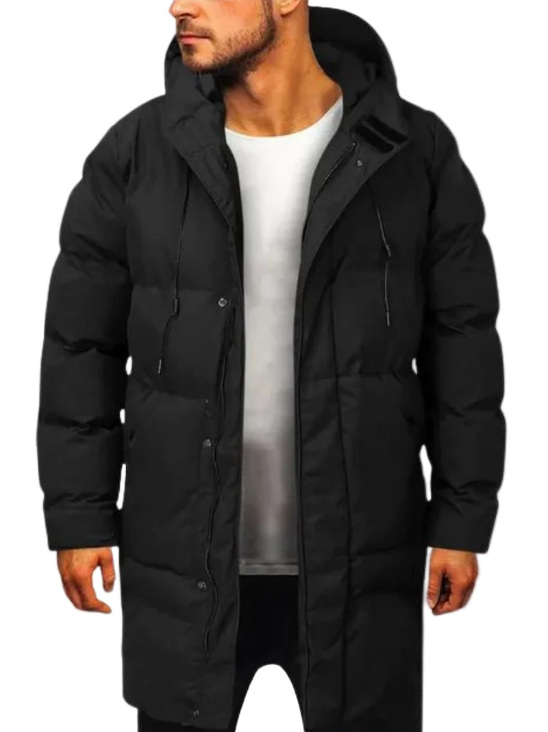 Heren Parka Jas Minimalistisch Voor Winter Activiteiten