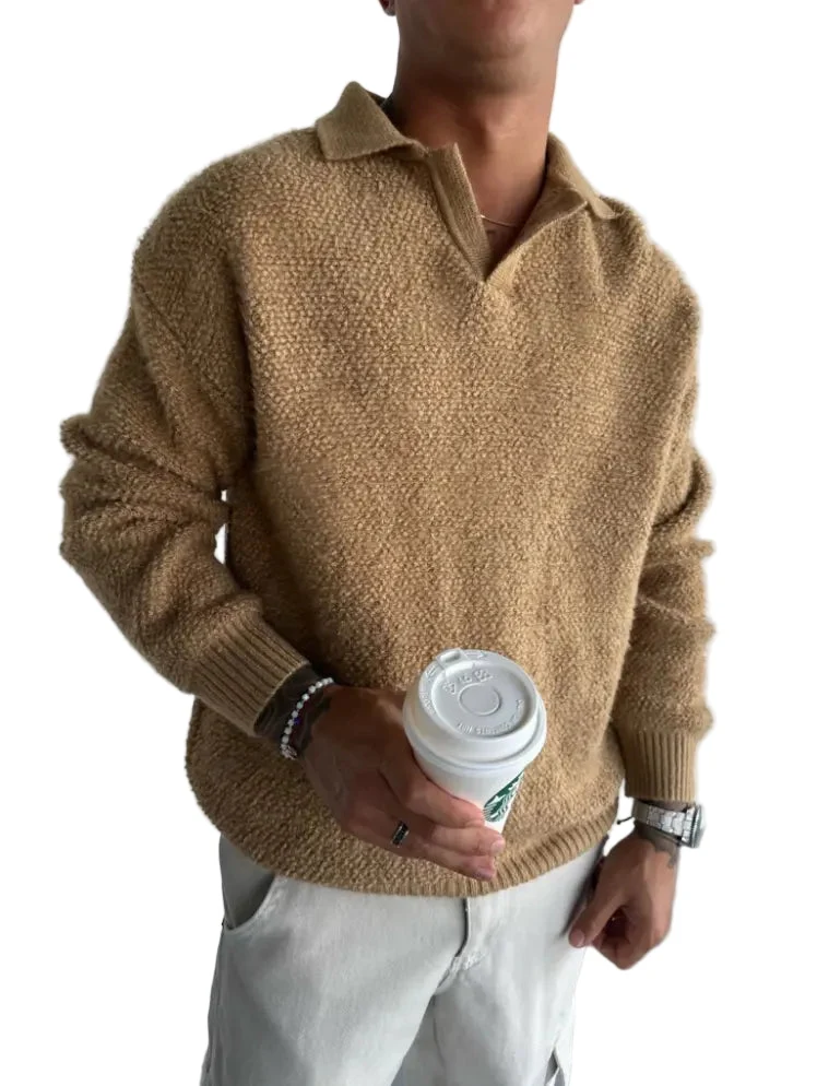 Dames Oversized Trui Met Gebreide Kraag Voor Casual En Chic Looks
