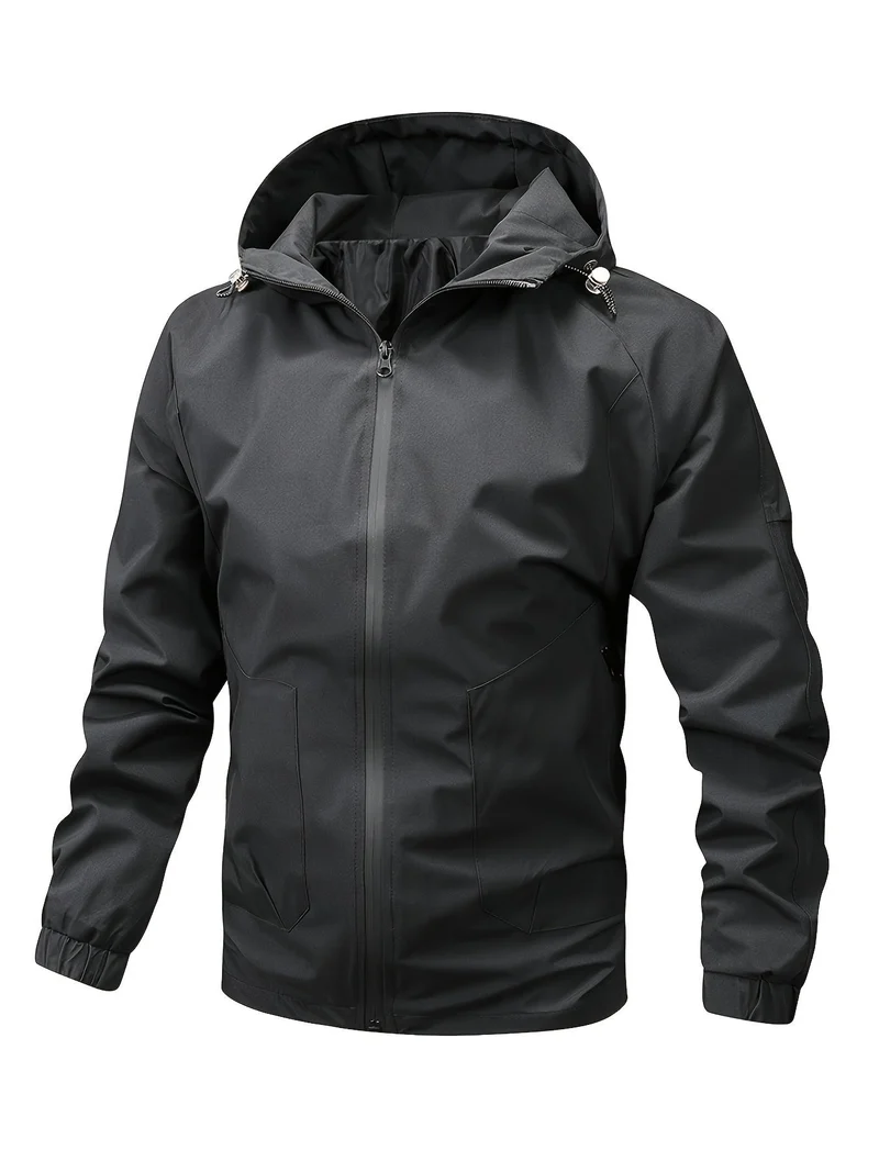 Herenjack Met Kap Casual Stijl