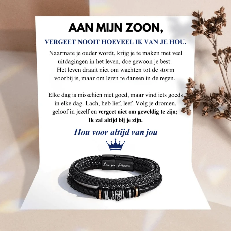 Armband voor Zoon - Gravure 'Love You Forever'