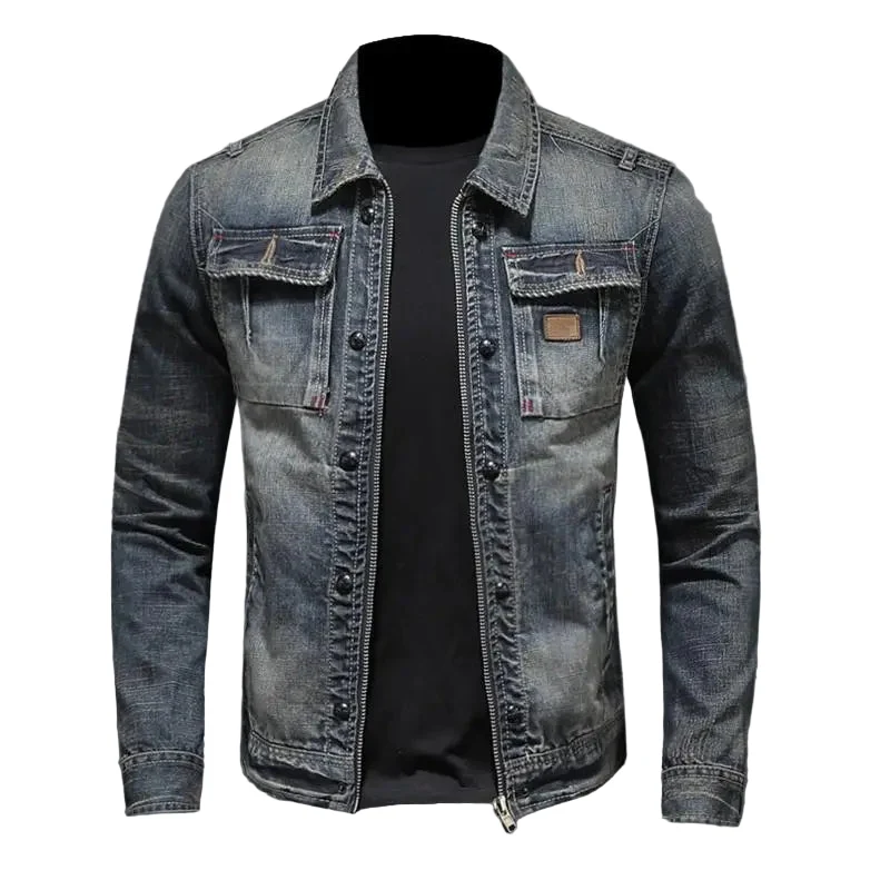 Dames Denimjas Vintage Stijl Casual