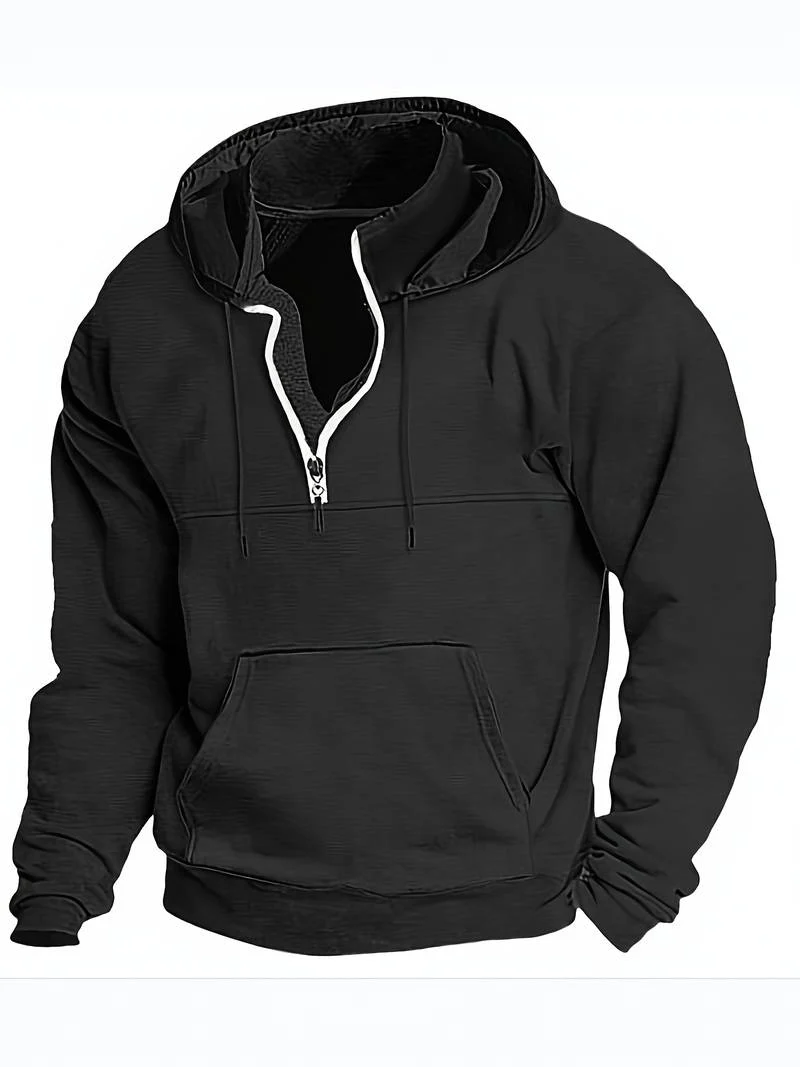 Heren Hoodie Casual Katoen Ontspannen Pasvorm