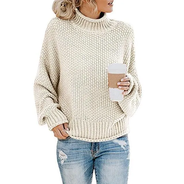 Dames Pullover Elegante Stijl Zachte Katoen Lange Trui