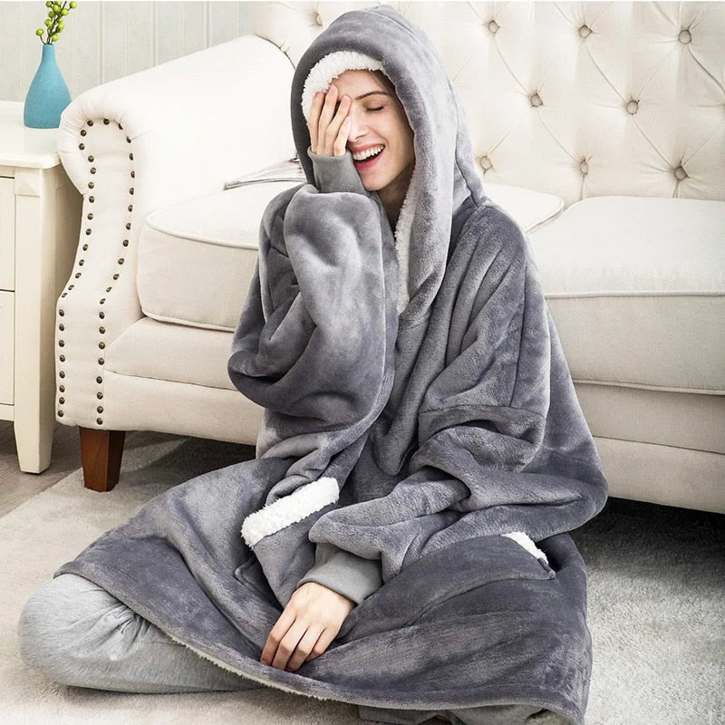 Furry Hoodie Deken