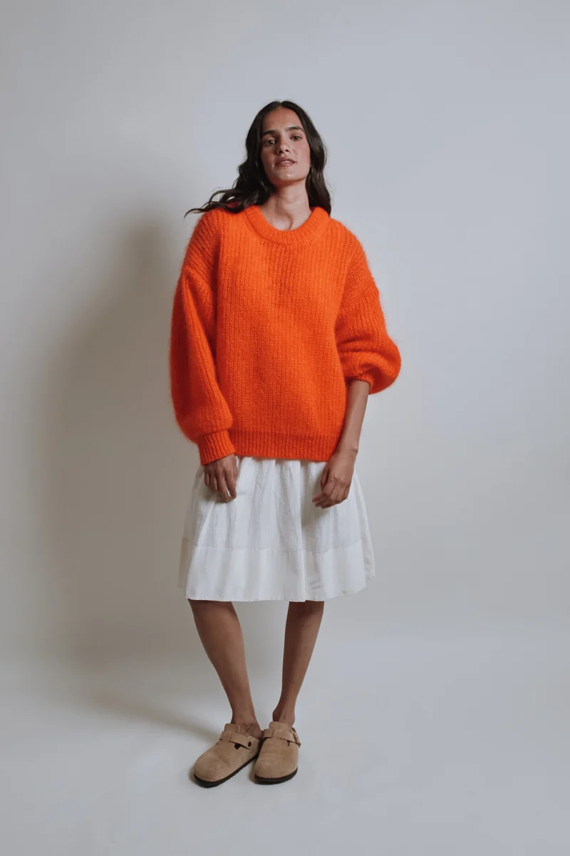 LUCIE Mohair Sweater by Marie Courroy x L'Envers - Orange