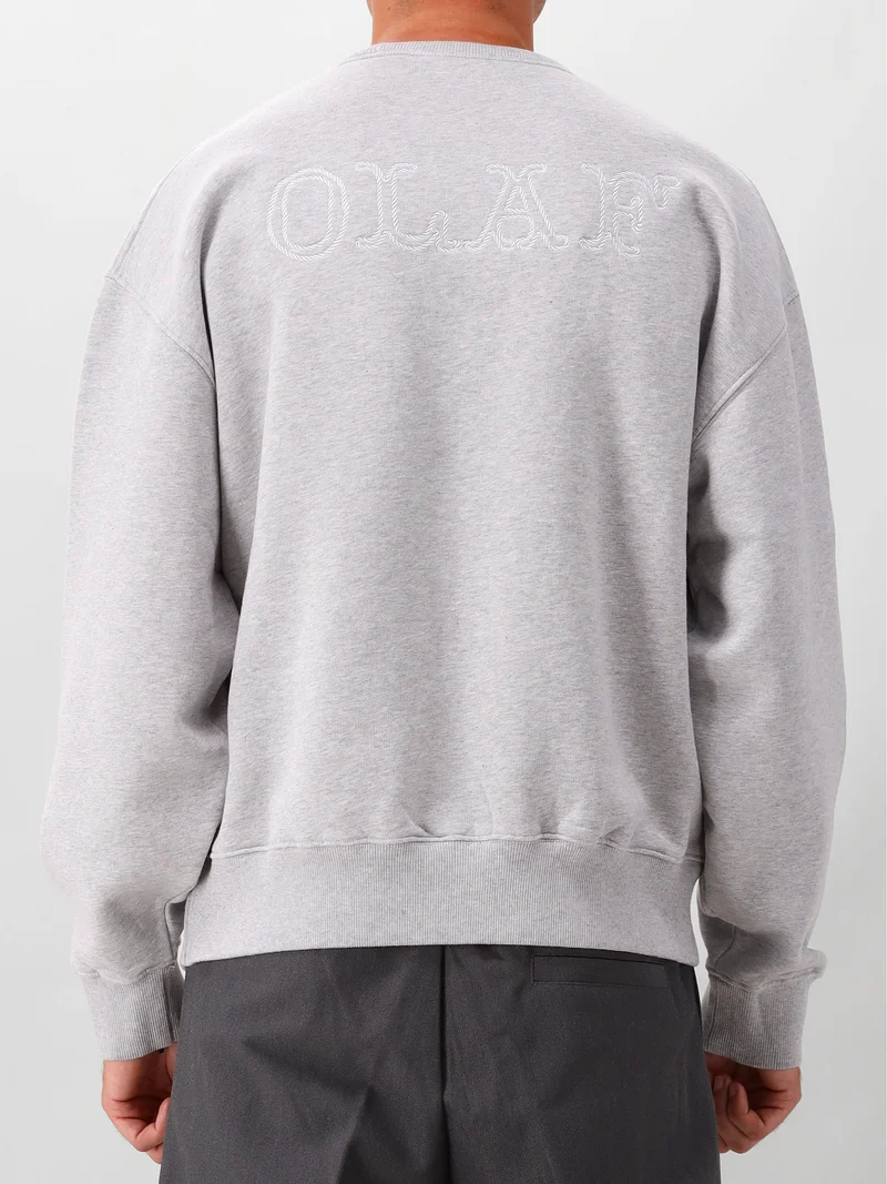Olaf Sweater Grijs Western Logo