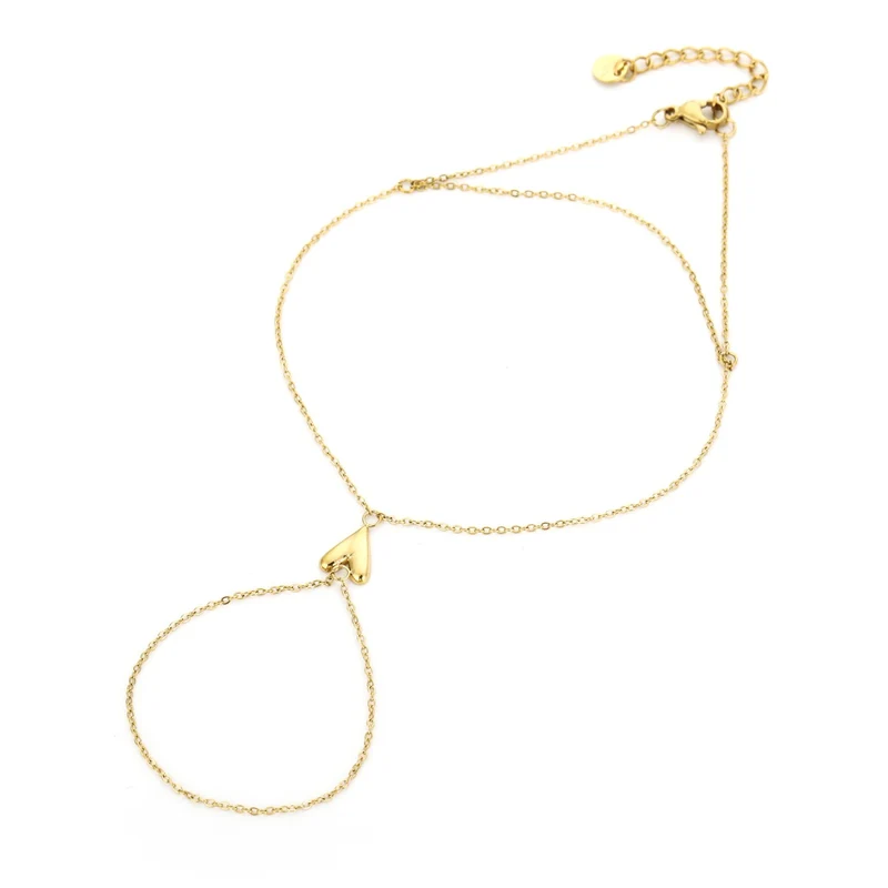 Hand Chain | Single Heart