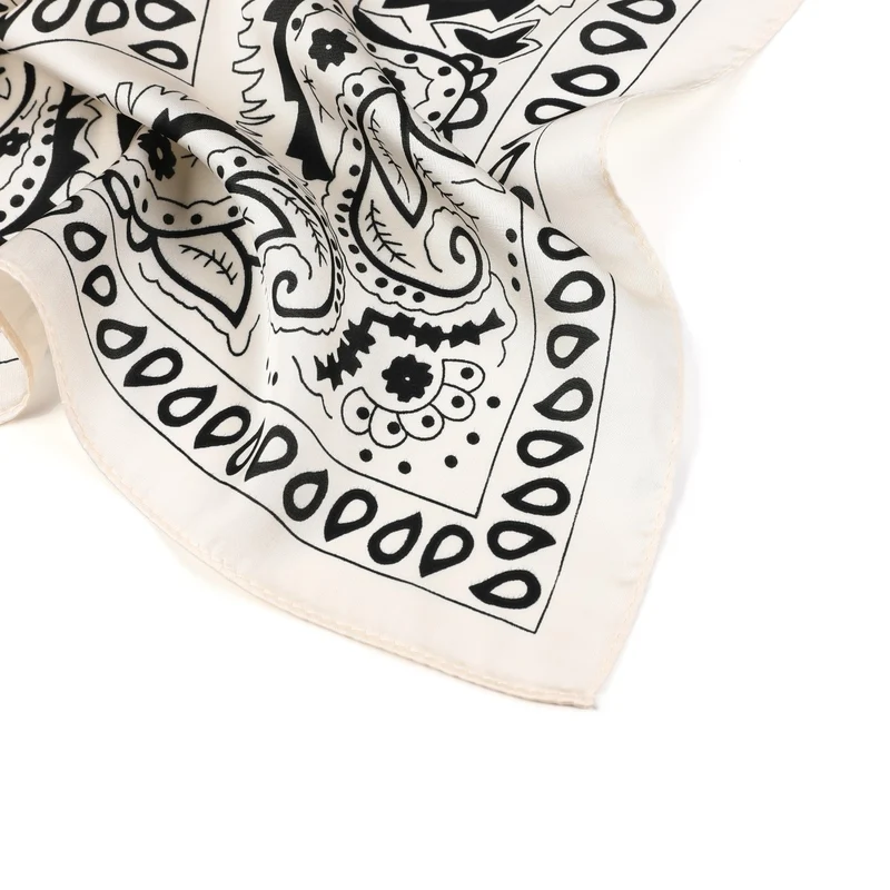 Sjaal Multi - Paisley Wit