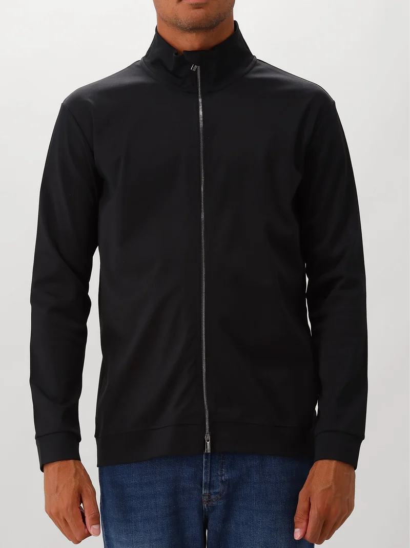 Valenza Vest Zwart Supima Zip Black