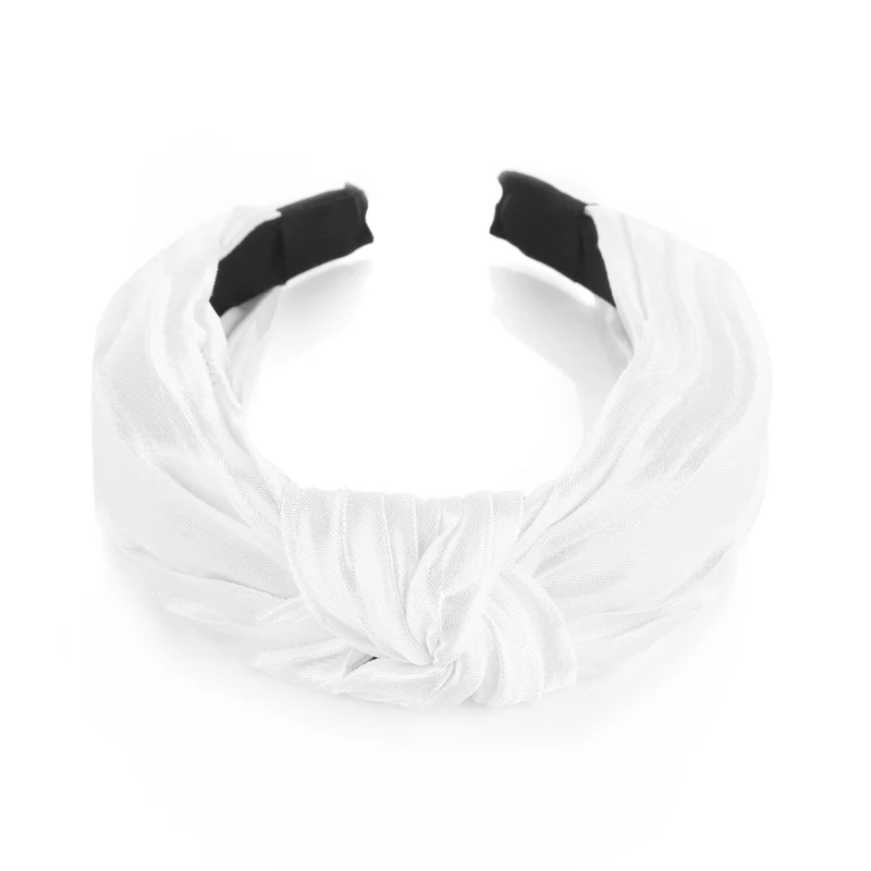 Haarband / Diadeem Silk wit