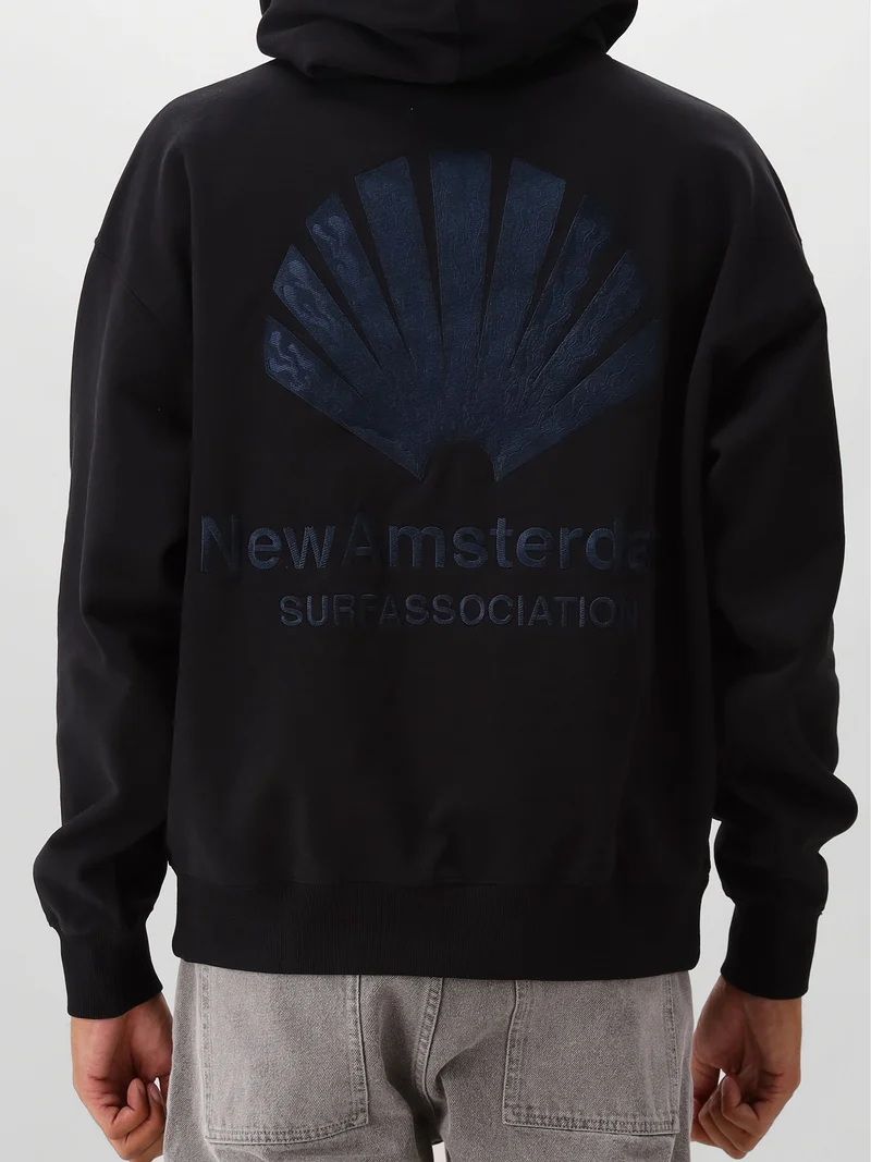 New Amsterdam Hoodie Zwart Logo