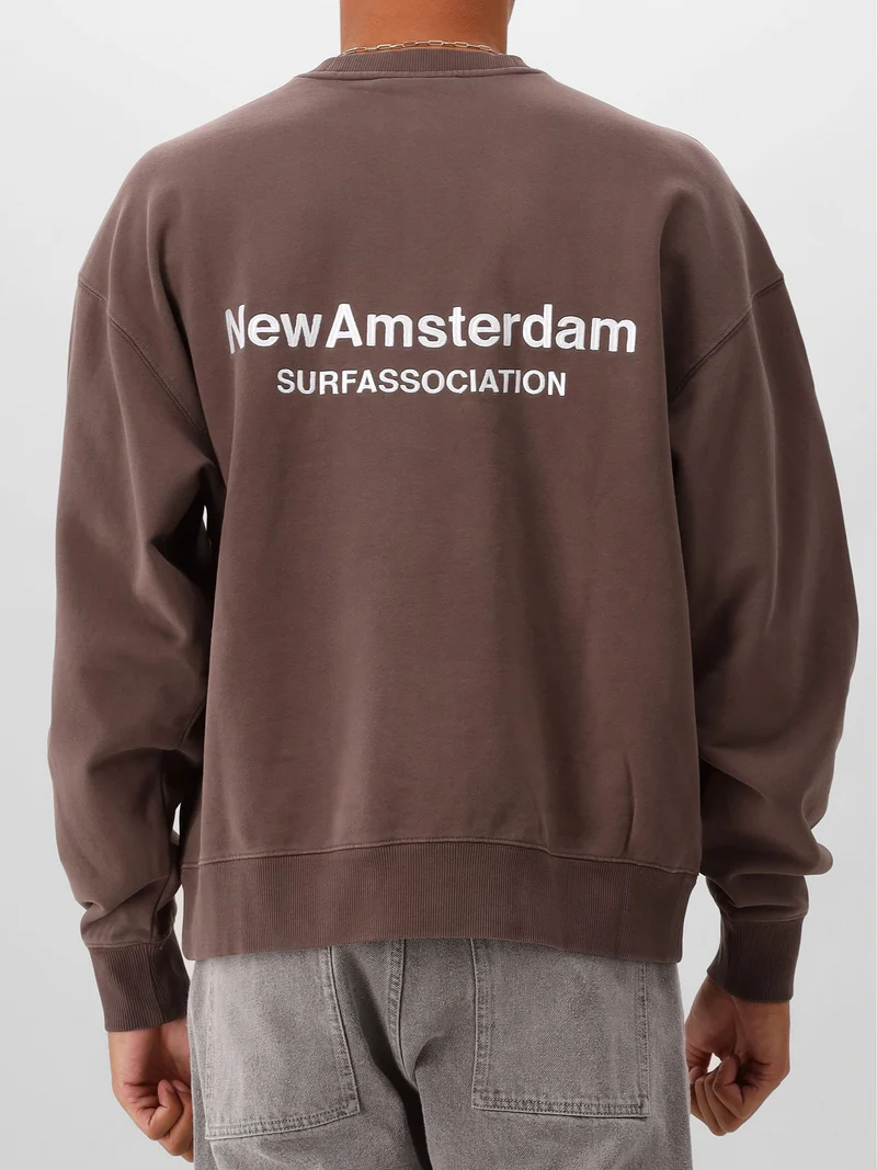New Amsterdam Sweater Bruin Logo