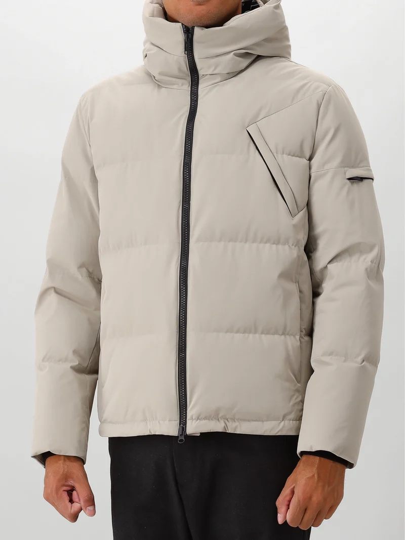 Genti Puffer Jas Beige Cross