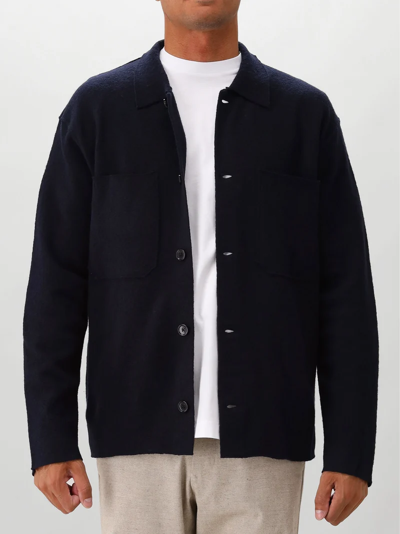 NN.07 Overshirt Blauw Jonas 6398