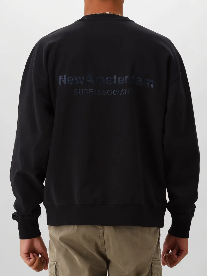 New Amsterdam Sweater Zwart Logo