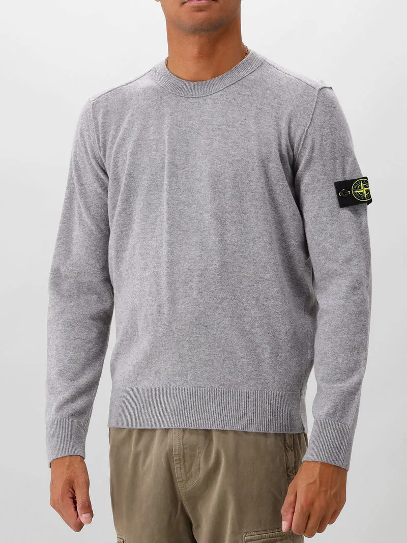 Stone Island Gebreide Trui Grijs
