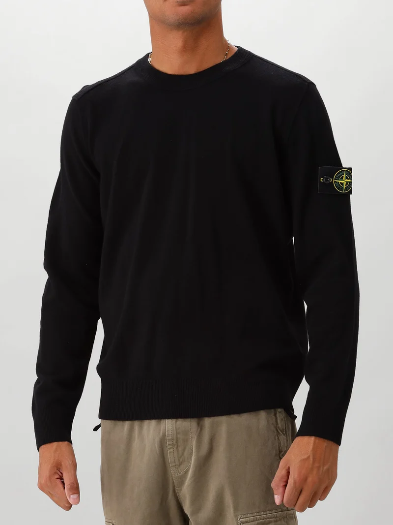Stone Island Gebreide Trui Zwart