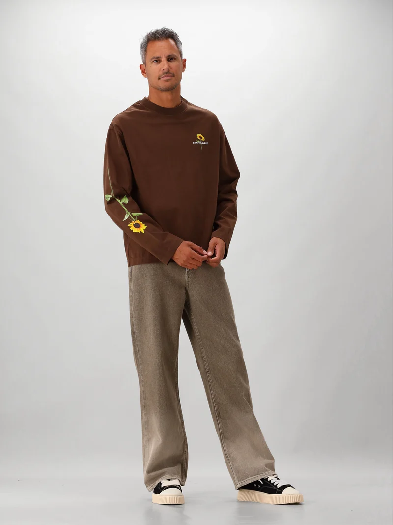 Bram´s Fruit Longsleeve Bruin Sunflower