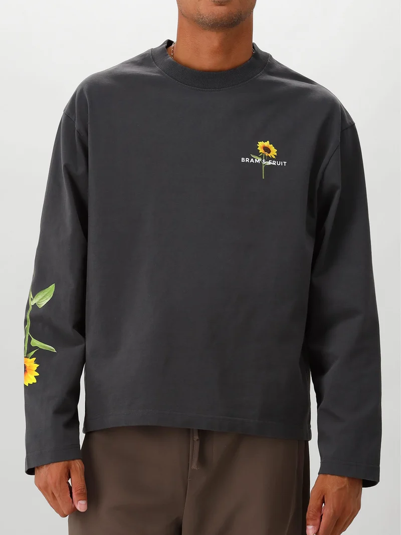 Bram´s Fruit Longsleeve Zwart Sunflower