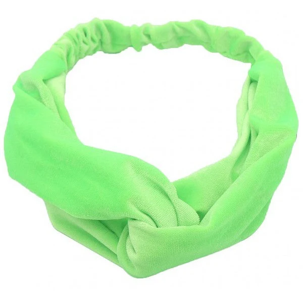 Neon Groene haarband / bandana met elastiek