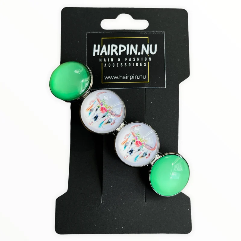 Color Hairclip haarspeld Ibiza groen XL-037.25