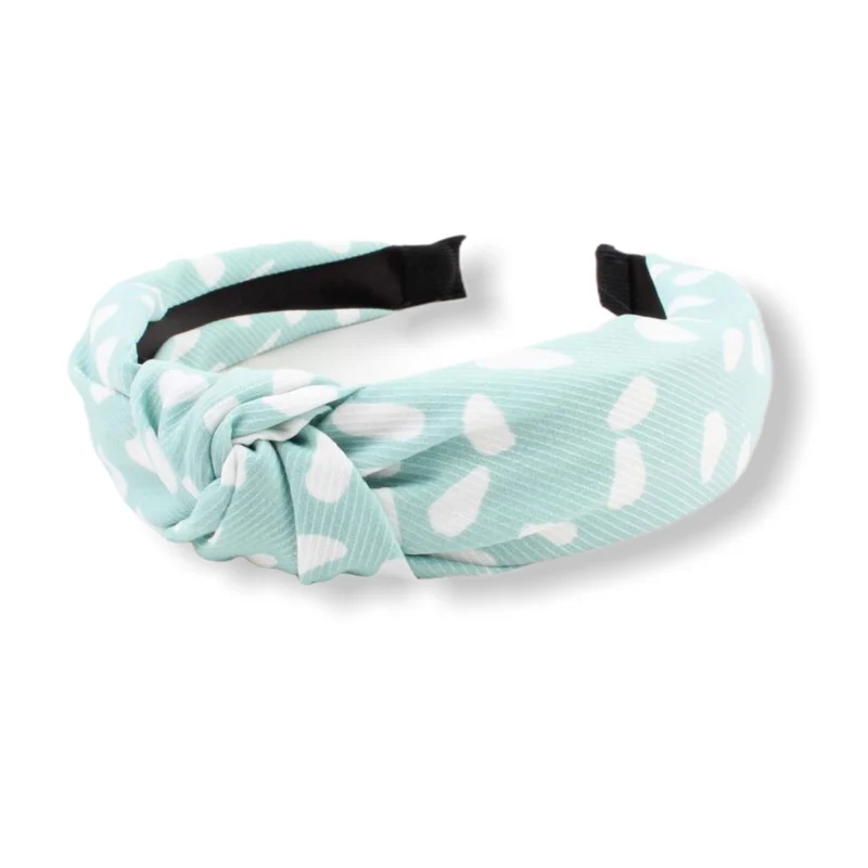 Turquoise/Wit diadeem