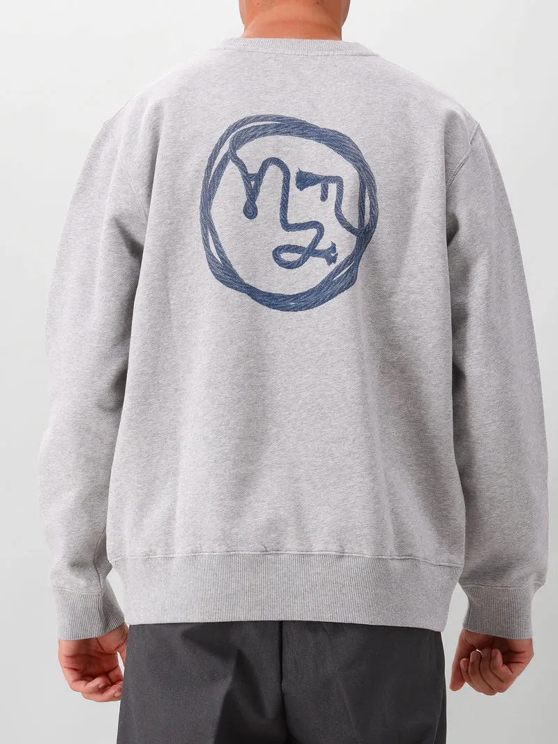Olaf Sweater Grijs Lasso Face Crewneck