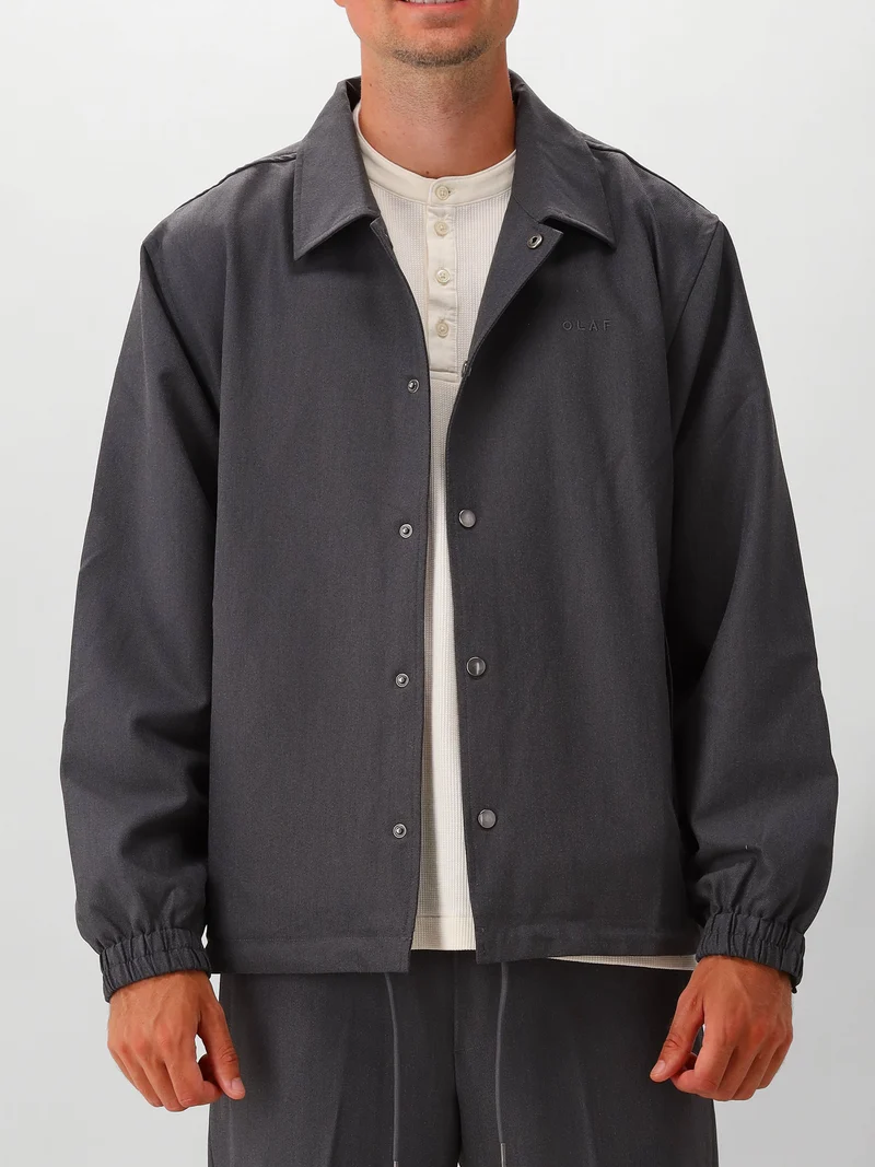 Olaf Overshirt Grijs Western Coach Jacket