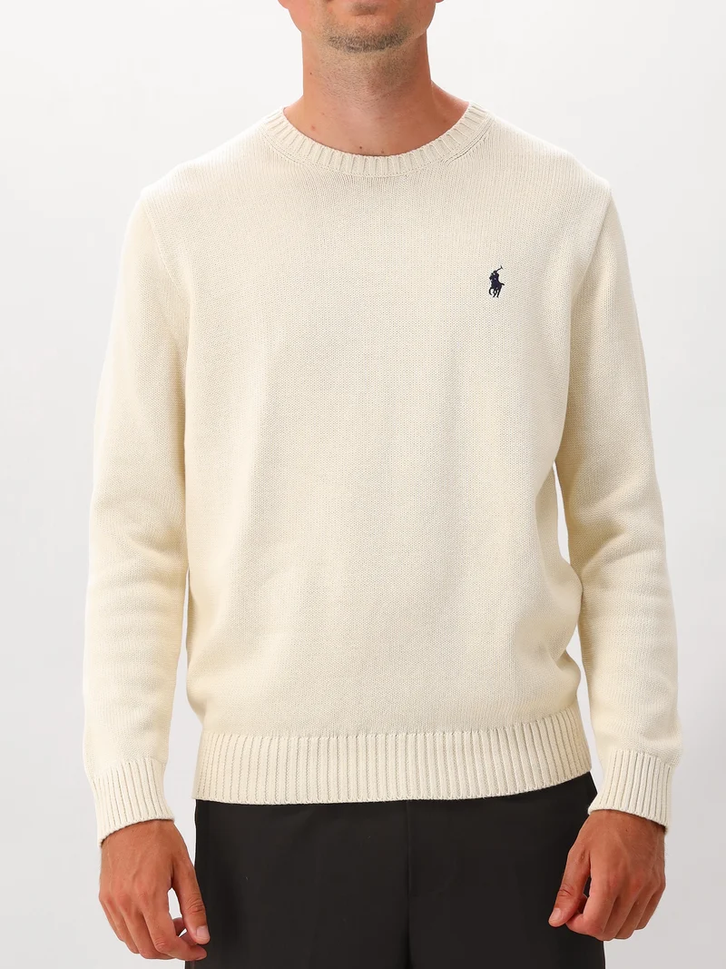 Polo Ralph Lauren Gebreide Trui Gebroken Wit