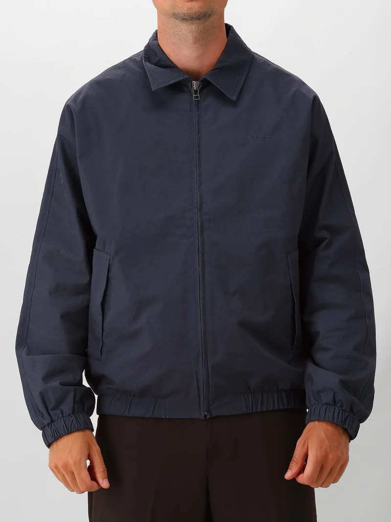 Olaf Overshirt Blauw Washed Coach Jacket
