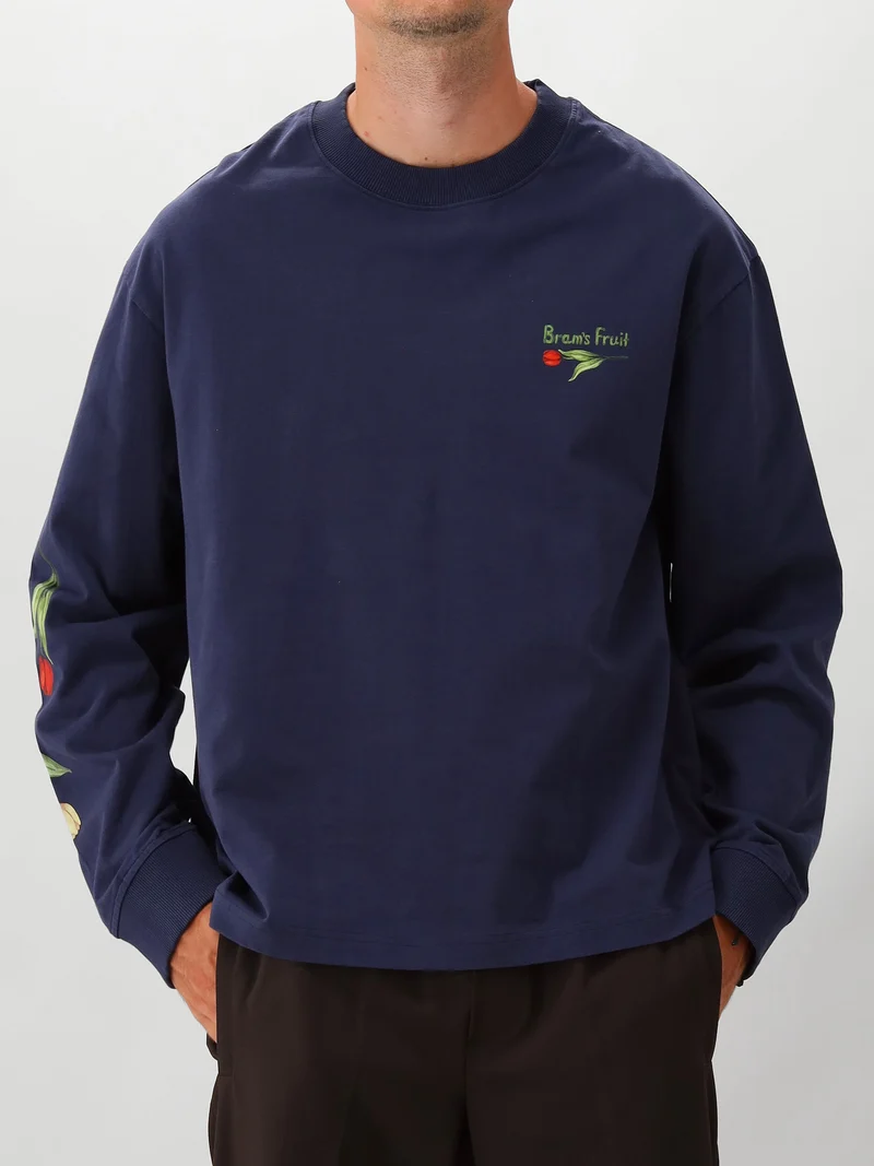Bram's Fruit Longsleeve Blauw Flora 2.0