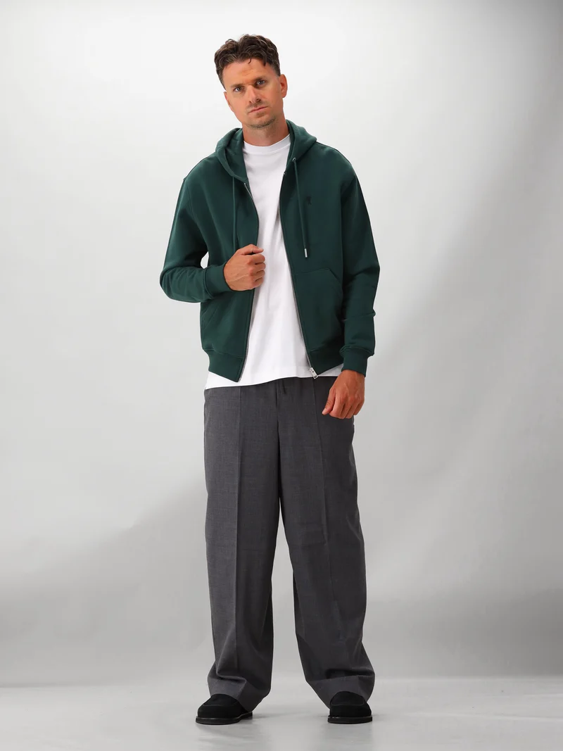 AMI Paris Vest Groen Contrasted AMI De Coeur