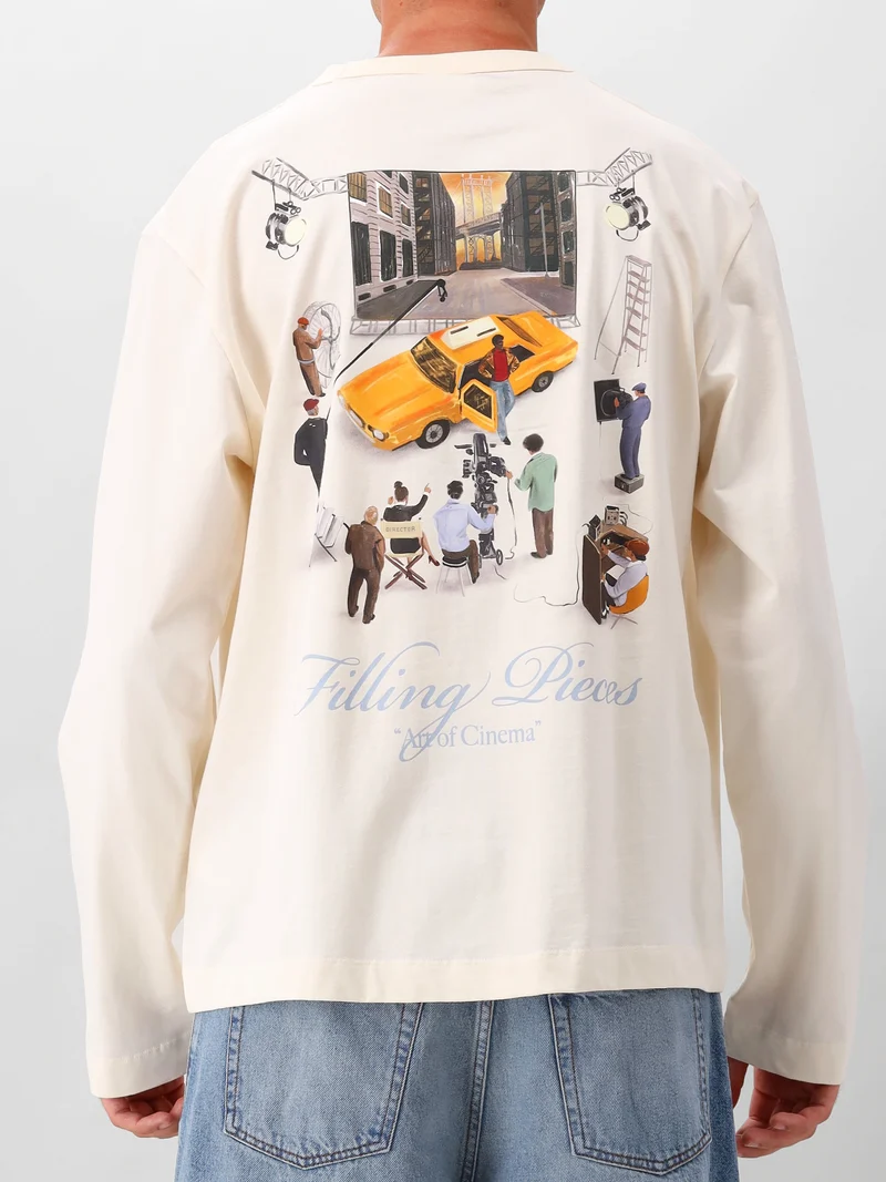 Filling Pieces Longsleeve Gebroken Wit Film Set