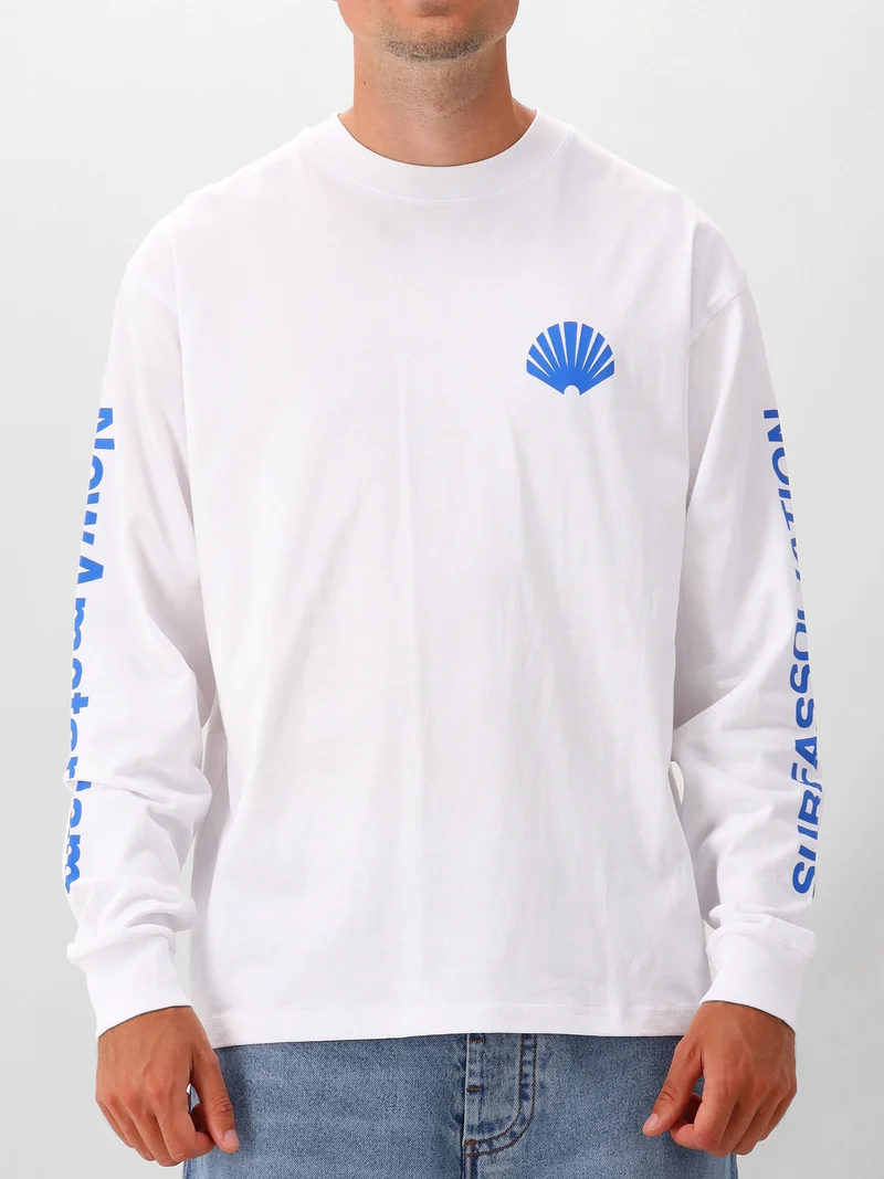 New Amsterdam Longsleeve Wit Logo