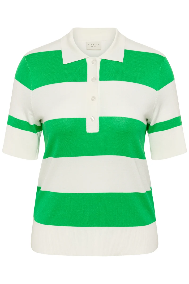 KClizzy Polo Knit Chalk/Bright Gree