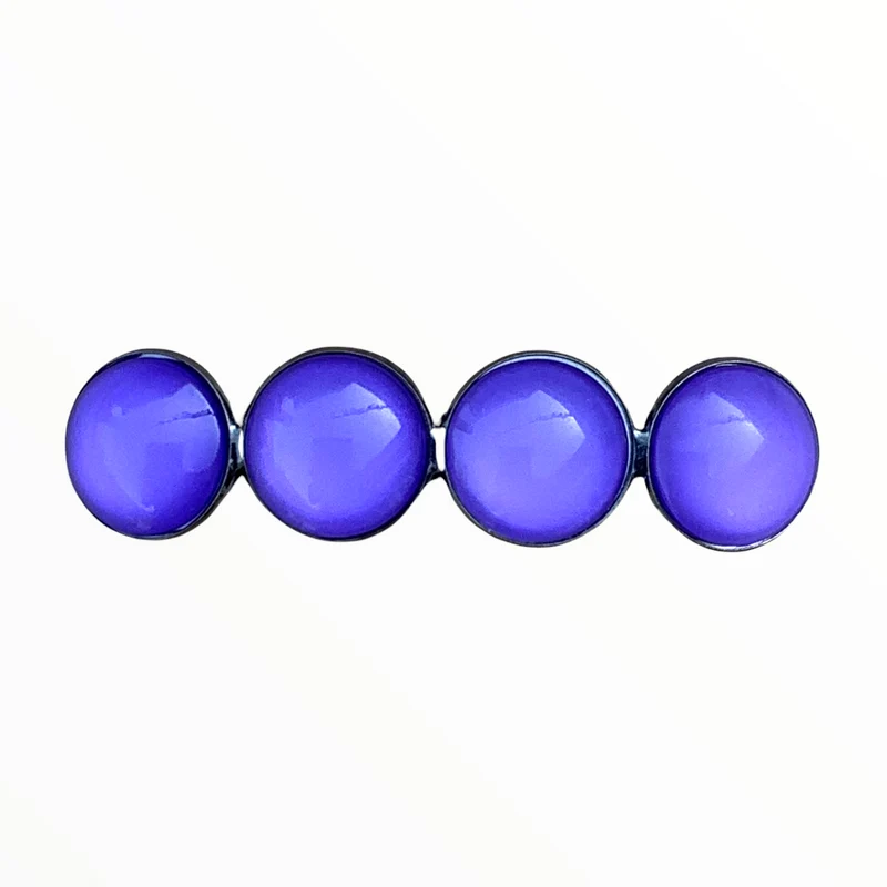 Color Hairclip haarspeld effen lila paars XL