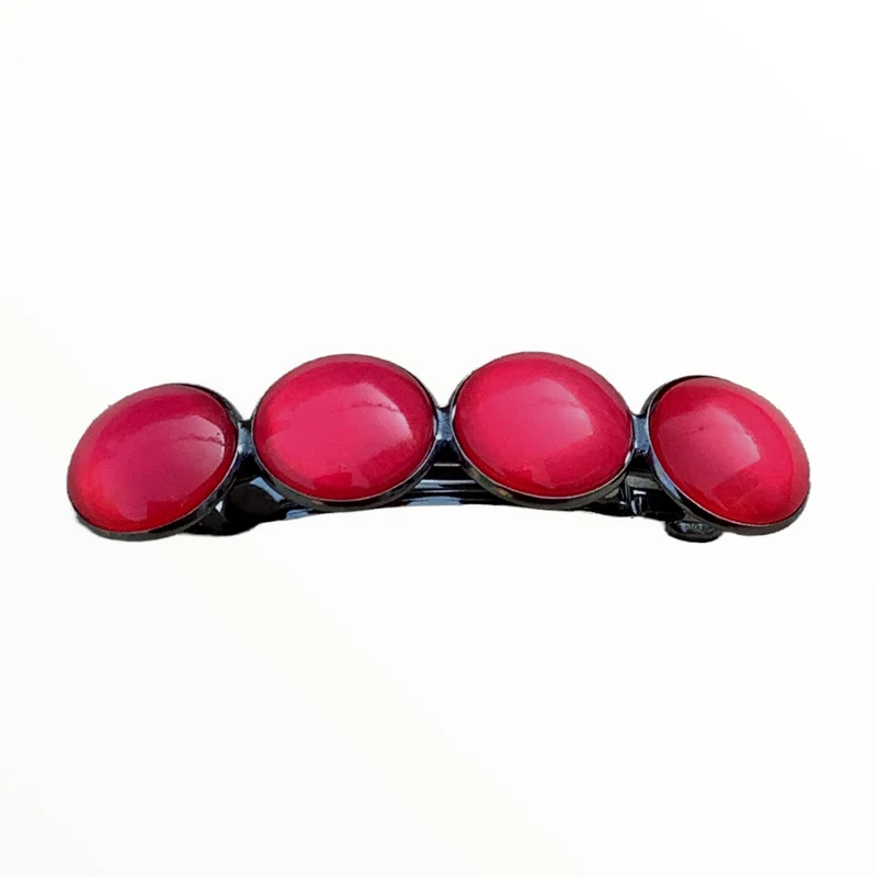 Color Hairclip haarspeld effen rood XL