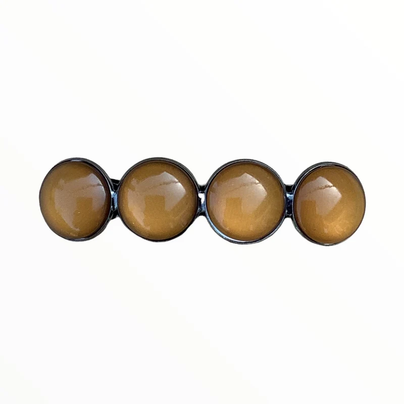 Color Hairclip haarspeld effen bruin XL