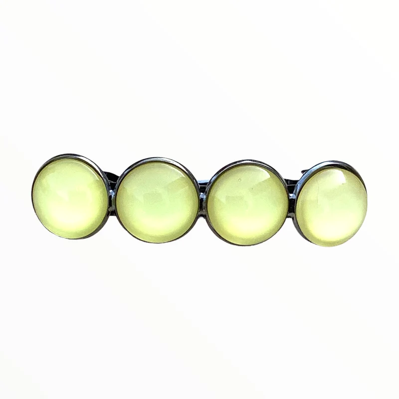 Color Hairclip haarspeld effen geel XL