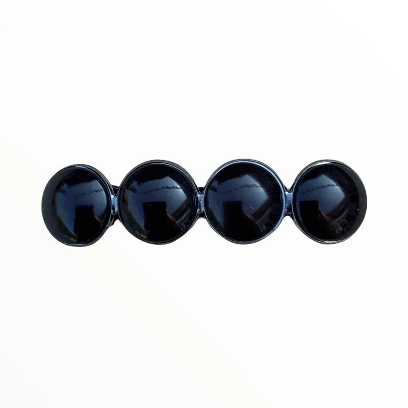 Color Hairclip haarspeld effen zwart XL