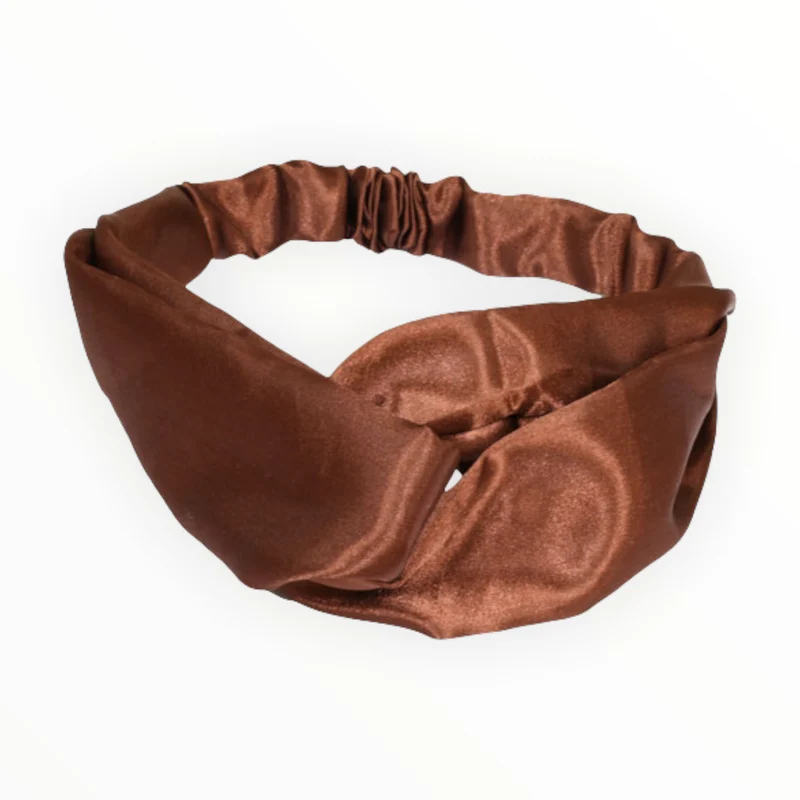 Haarband Silk bruin