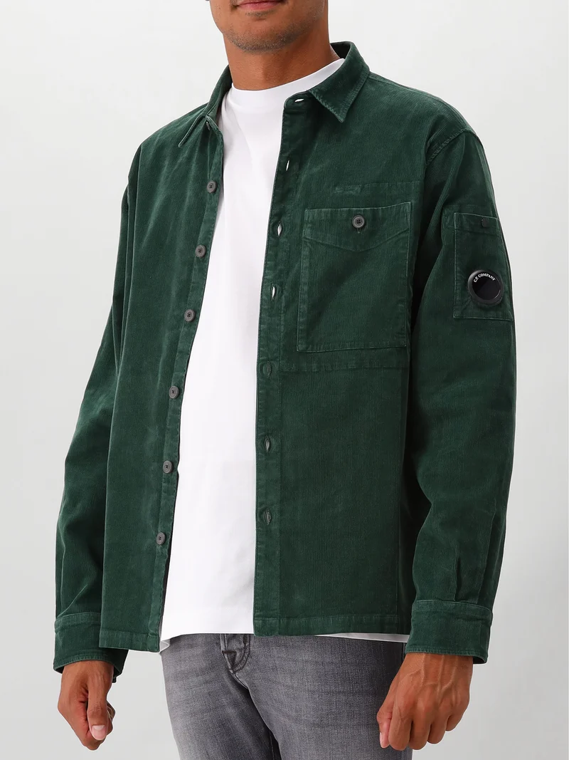 C.P. Company Overshirt Groen Corduroy